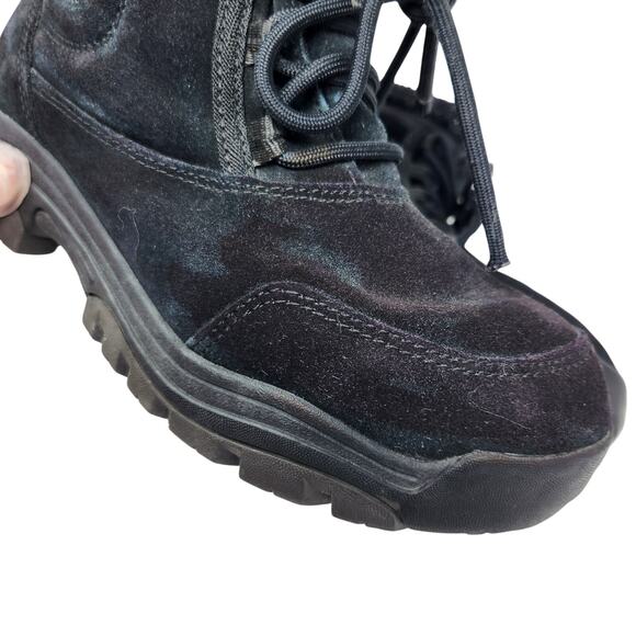 Sorel Waterfall Low Lace Black Waterproof Winter Boots Lace Up Black Size 8.5 - Picture 7 of 10